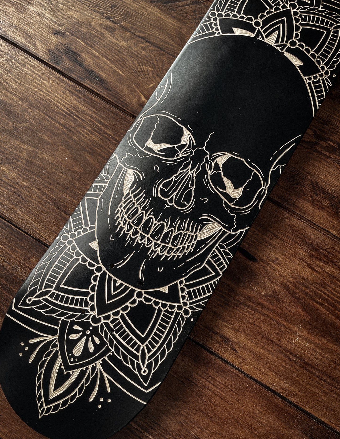 Skull Mandala Skate Deck