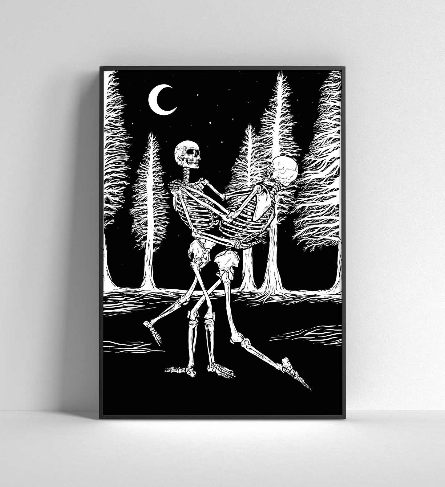 A3 + A4 Dancing Skeletons Print