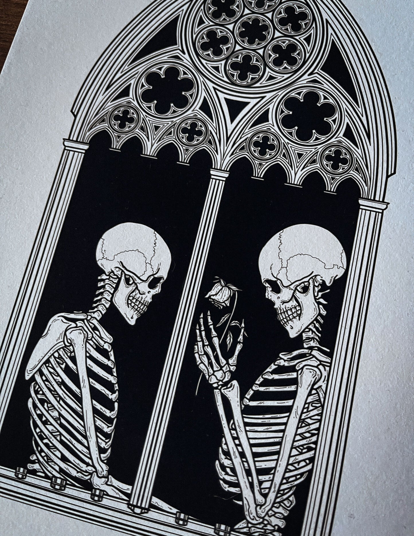 Gothic Window Print (A4)