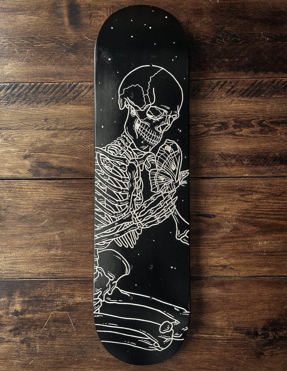 Moth skeleton Skate Deck