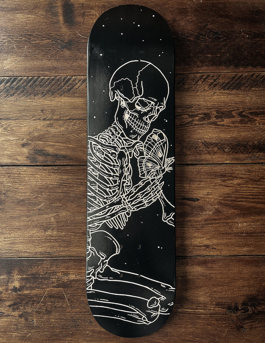 Moth skeleton Skate Deck