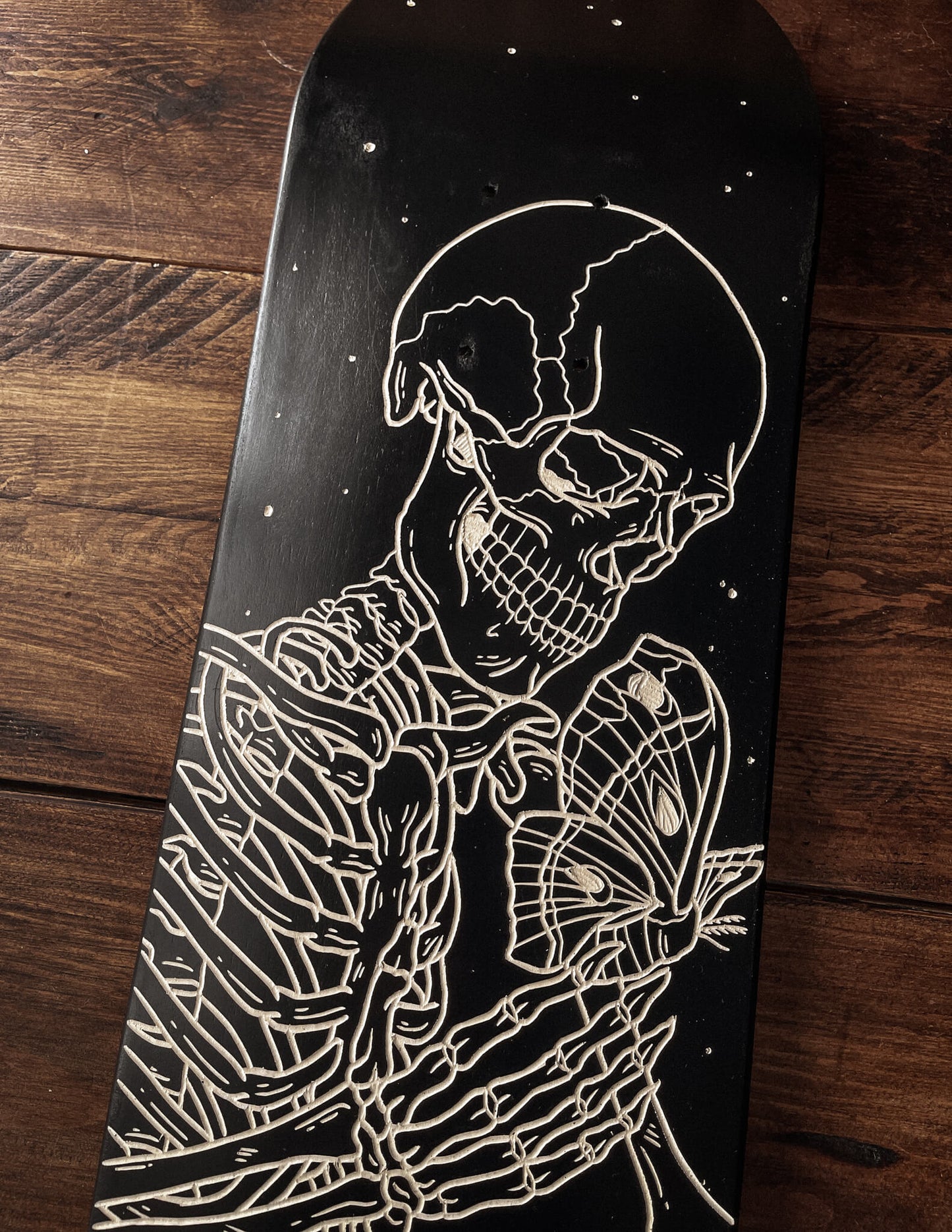 Moth skeleton Skate Deck