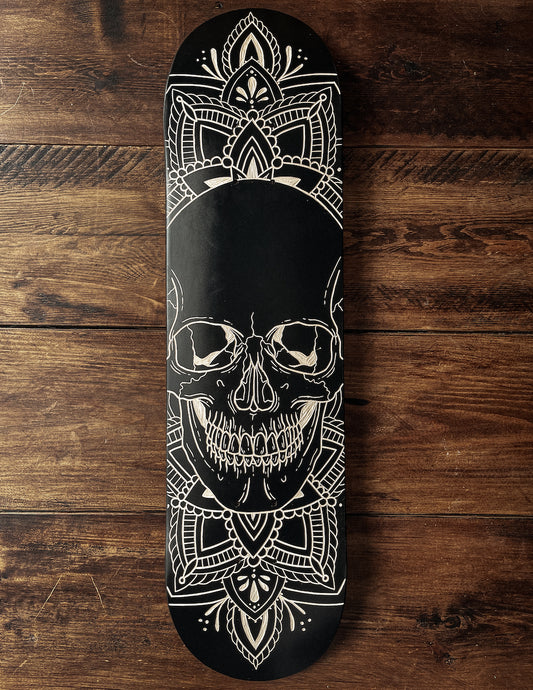 Skull Mandala Skate Deck