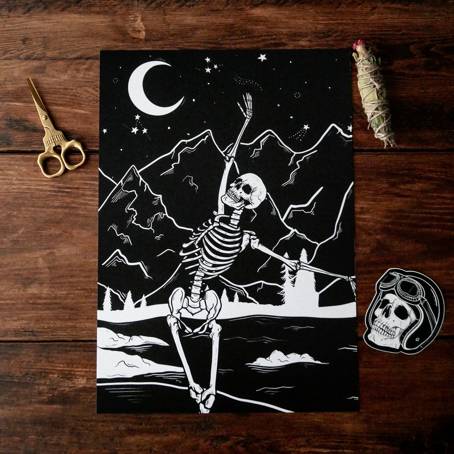 A3 Skeleton Print Collection