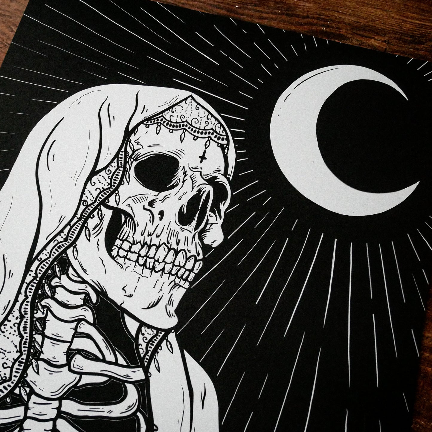 A4 + A3 Worship Skeleton Print