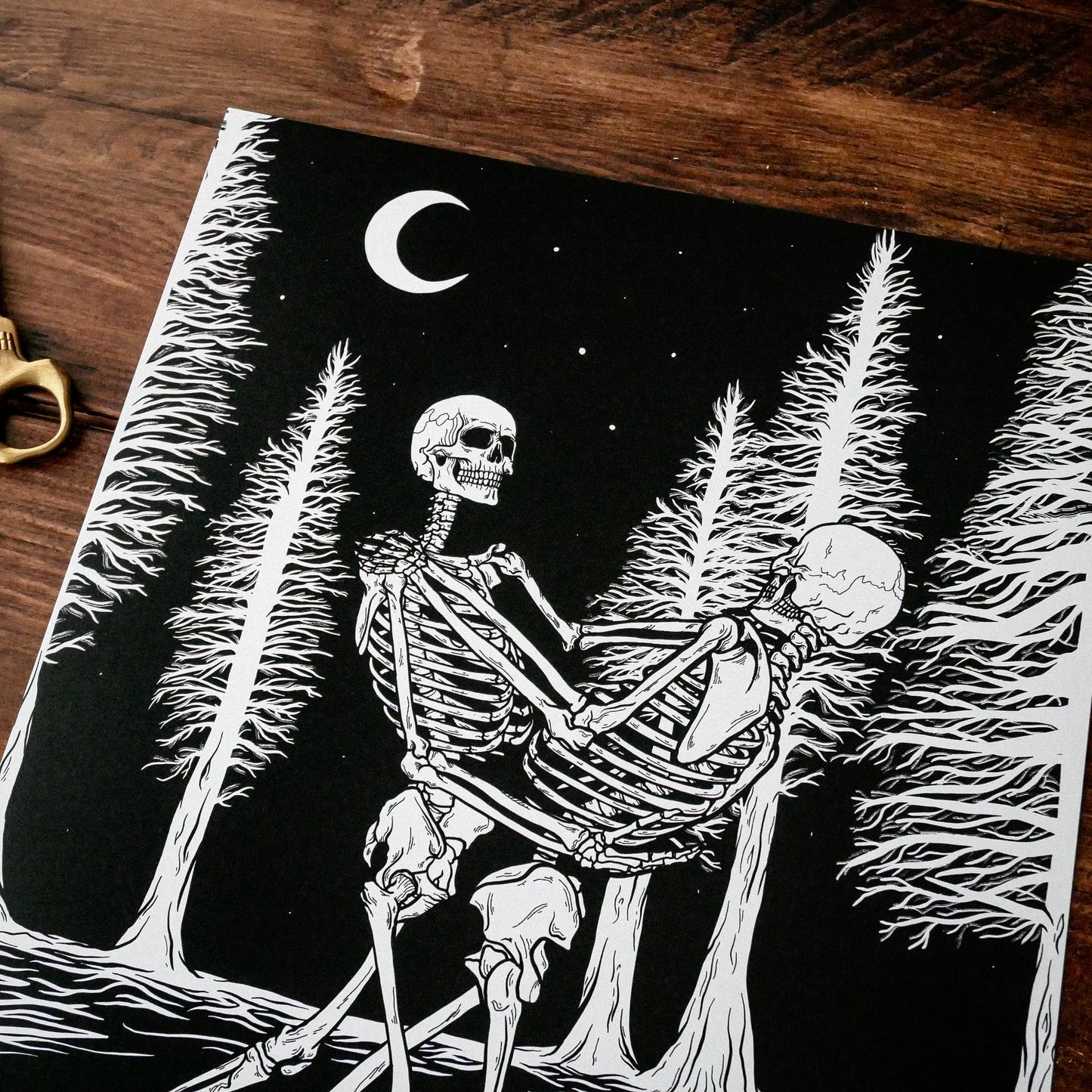 A3 + A4 Dancing Skeletons Print