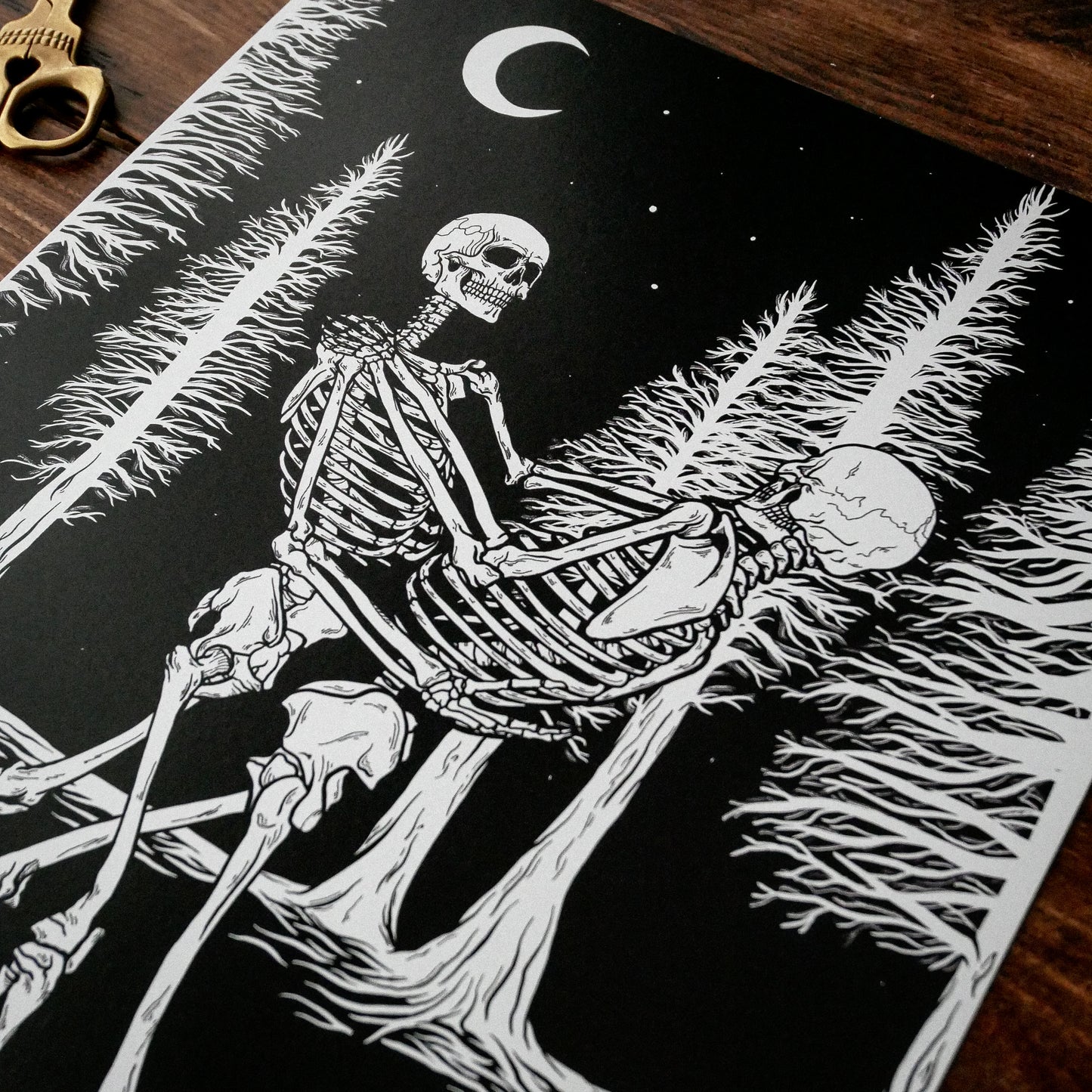 A3 + A4 Dancing Skeletons Print