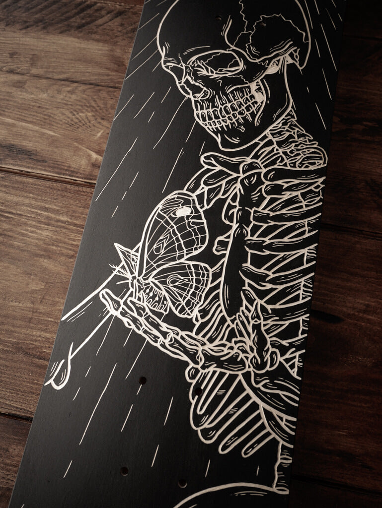 Skeleton with a Moth Deck