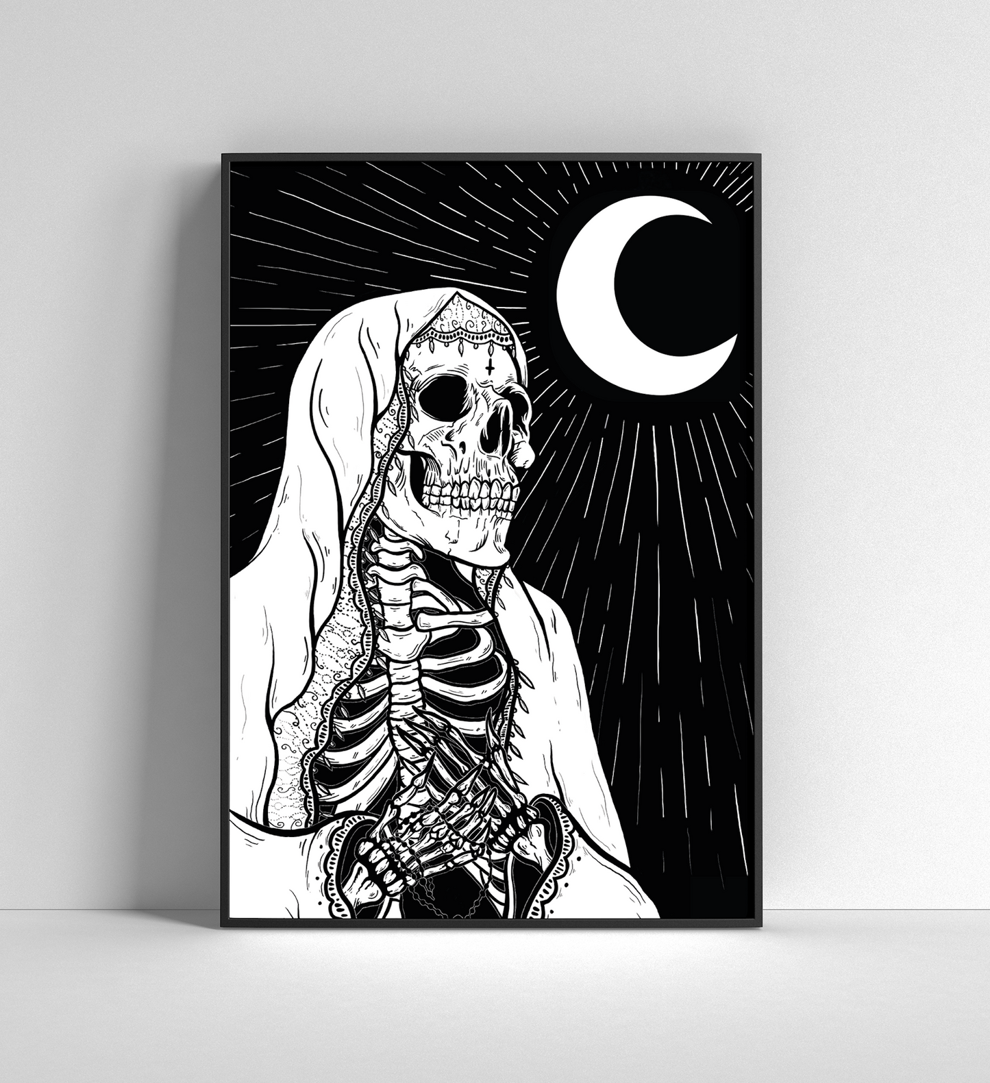 A4 + A3 Worship Skeleton Print