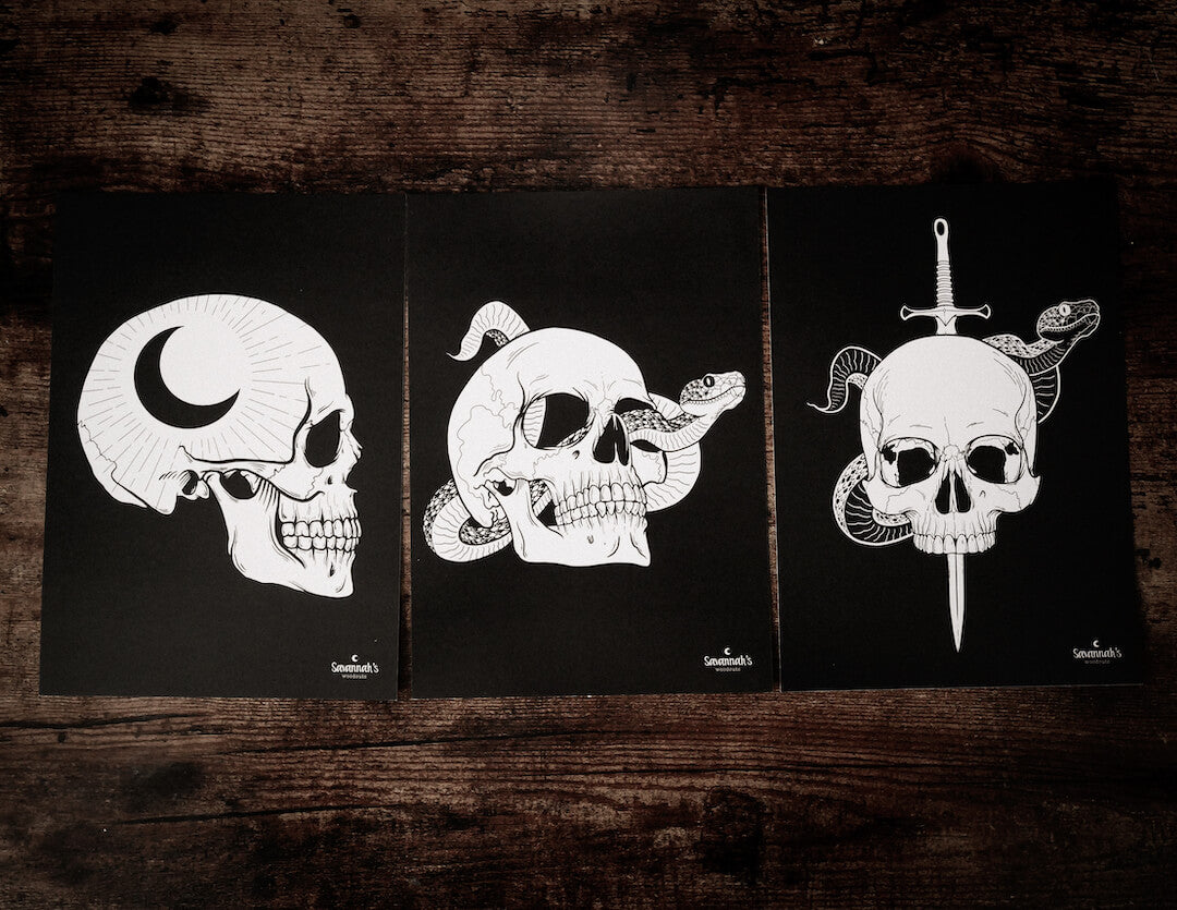 Skull A5 Print pack (Limited edition)